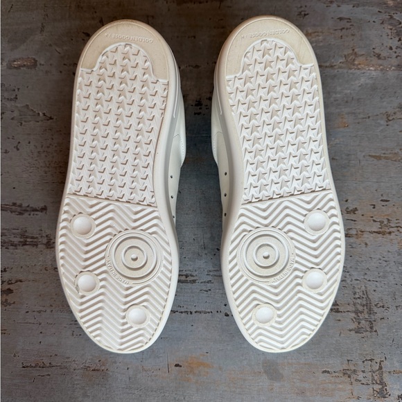 Golden Goose Pure-Star White Sneakers with Gray Glitter Heel Size 37 - Picture 7 of 13